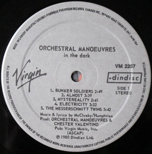Orchestral Manoeuvres In The Dark - Orchestral Manoeuvres In The Dark -