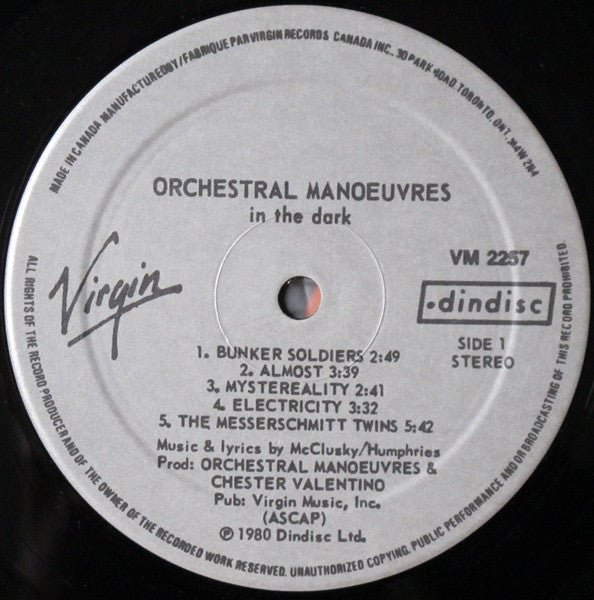 Orchestral Manoeuvres In The Dark - Orchestral Manoeuvres In The Dark -