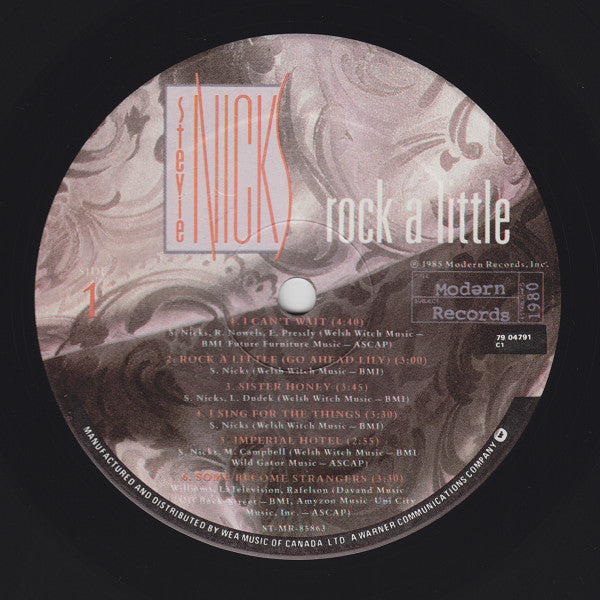 Stevie Nicks - Rock A Little - 1985