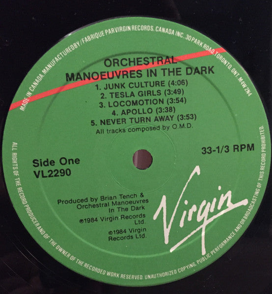 Orchestral Manoeuvres In The Dark - Junk Culture - 1984