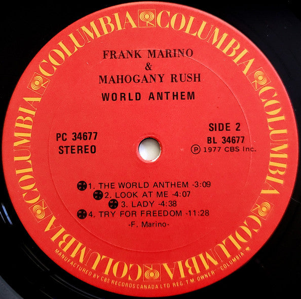 Frank Marino & Mahogany Rush - World Anthem - 1977