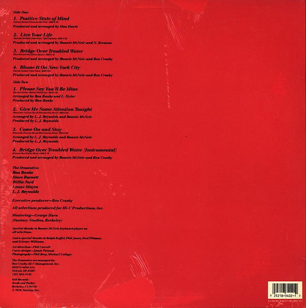 Dramatics, The - Positive State Of Mind - 1989