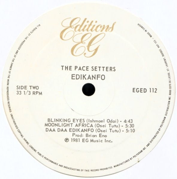 Edikanfo - The Pace Setters - 1981