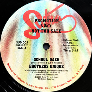 Brothers Unique - School Daze - 1981