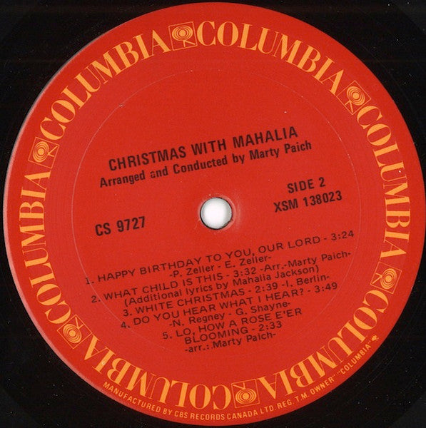 Mahalia Jackson - Christmas With Mahalia -