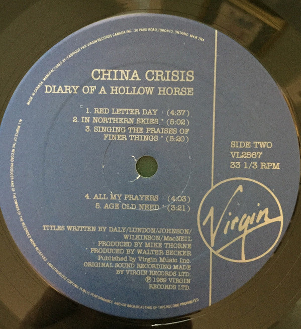 China Crisis - Diary Of A Hollow Horse