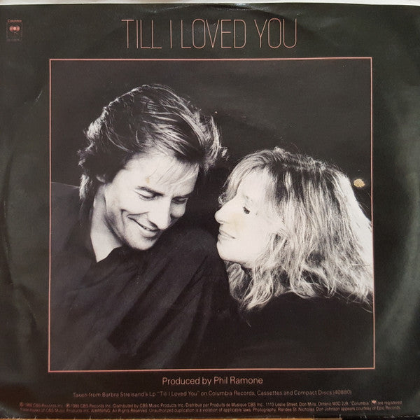 Barbra Streisand and Don Johnson -  Till I Loved You Vinyl Record