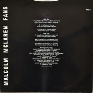 Malcolm McLaren - Fans - 1984