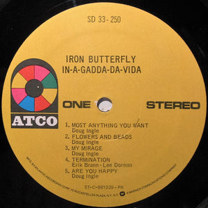 Iron Butterfly - In-A-Gadda-Da-Vida Vinyl Record