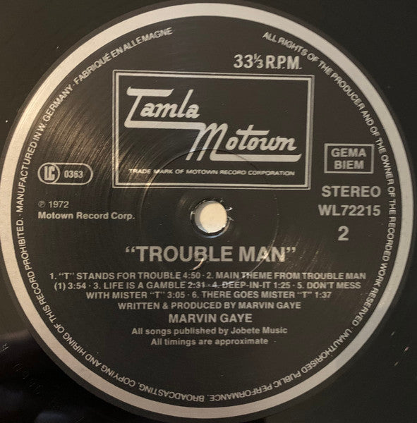 Marvin Gaye - Trouble Man Vinyl Record