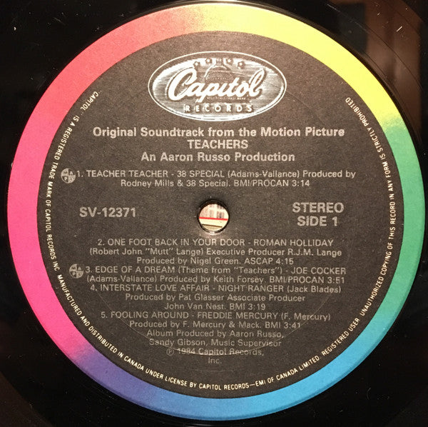 Various - Original Soundtrack From The Motion Picture "Teachers" - 1984