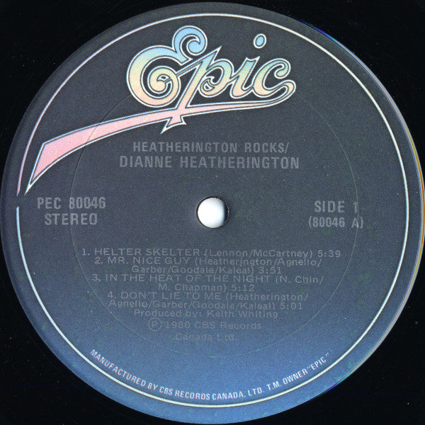 Dianne Heatherington - Heatherington Rocks Vinyl Record