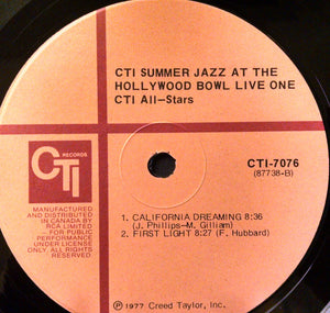 CTI All-Stars - CTI Summer Jazz At The Hollywood Bowl Live One - 1977