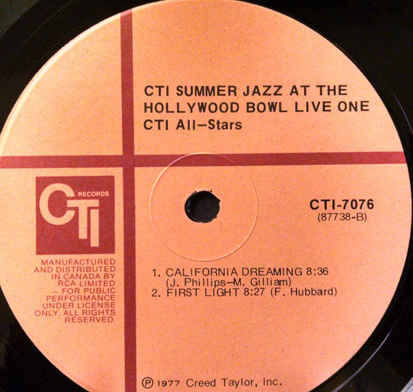 CTI All-Stars - CTI Summer Jazz At The Hollywood Bowl Live One - 1977