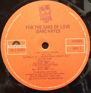 Isaac Hayes - For The Sake Of Love Vinyl Record