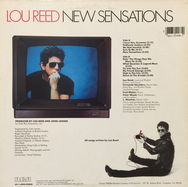 Lou Reed - New Sensations - 1984
