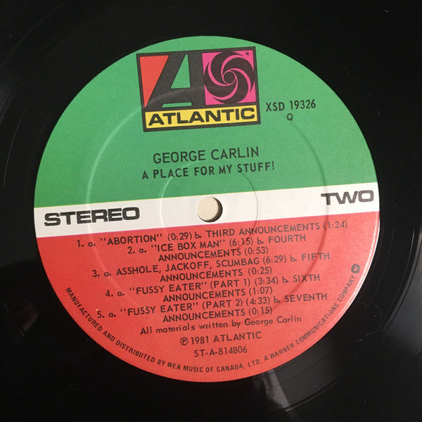 George Carlin - A Place For My Stuff - 1981