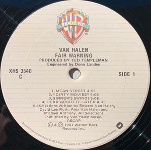 Van Halen - Fair Warning