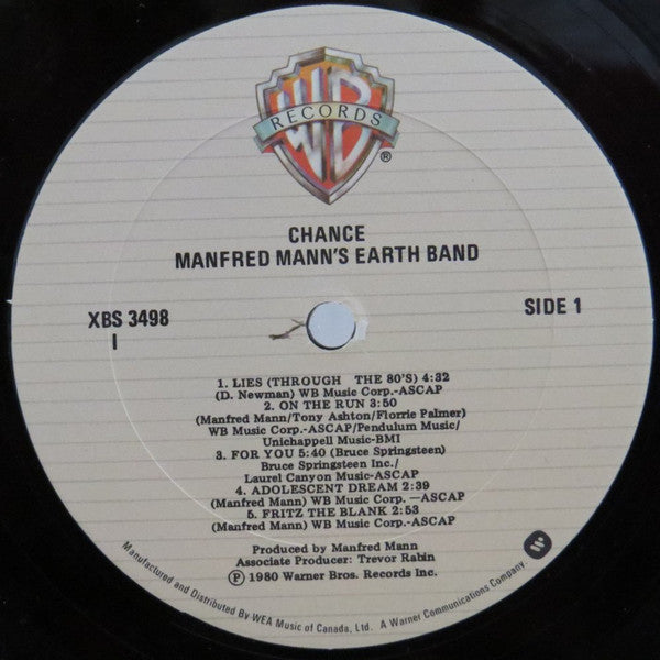 Manfred Mann's Earth Band - Chance - 1981