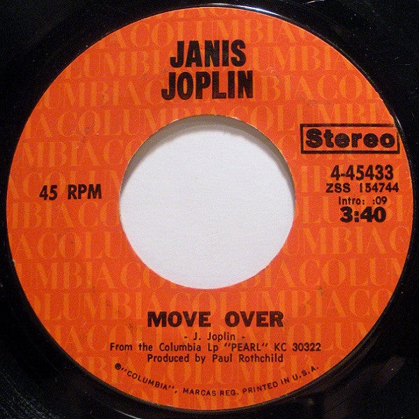 Janis Joplin - Get It While You Can / Move Over - 1971
