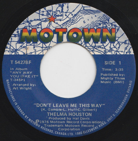 Thelma Houston - Don't Leave Me This Way - 1976