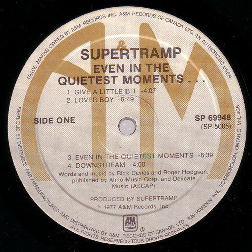 Supertramp - Even In The Quietest Moments...