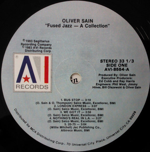 Oliver Sain - Fused Jazz - A Collection - 1983