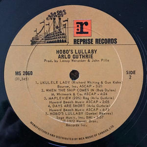 Arlo Guthrie - Hobo's Lullaby 1972 - Quarantunes