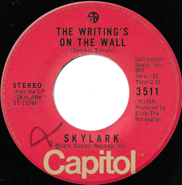Skylark - Wildflower - 1972