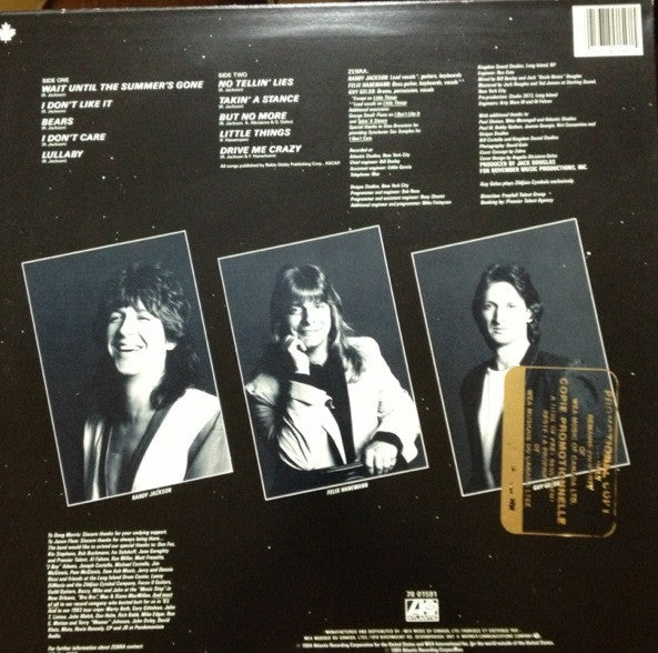 Zebra - No Tellin' Lies - 1984