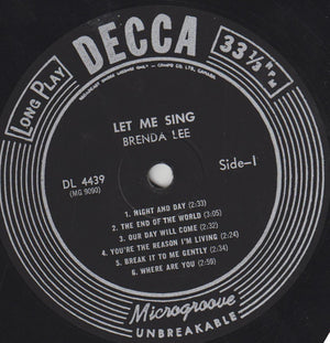 Brenda Lee - ... "Let Me Sing" - 1963