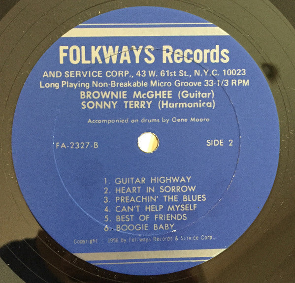 Sonny Terry & Brownie McGhee - Brownie McGhee And Sonny Terry Sing -