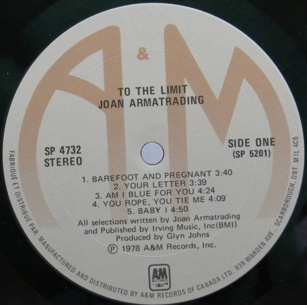 Joan Armatrading - To The Limit - 1978