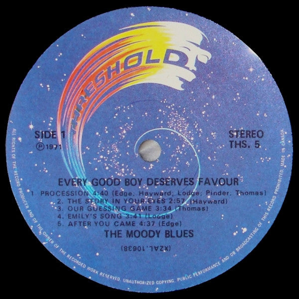 Moody Blues, The - Every Good Boy Deserves Favour -