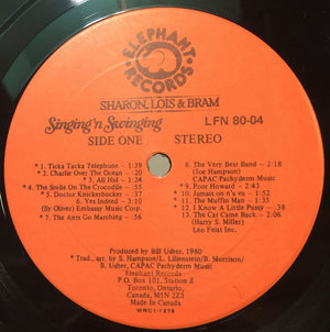Sharon, Lois & Bram Featuring Bill Usher - Singing 'N Swinging - 1980