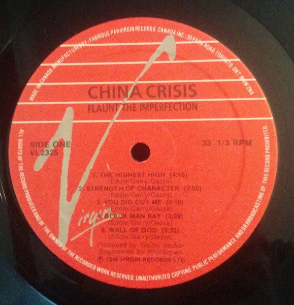 China Crisis - Flaunt The Imperfection - 1985