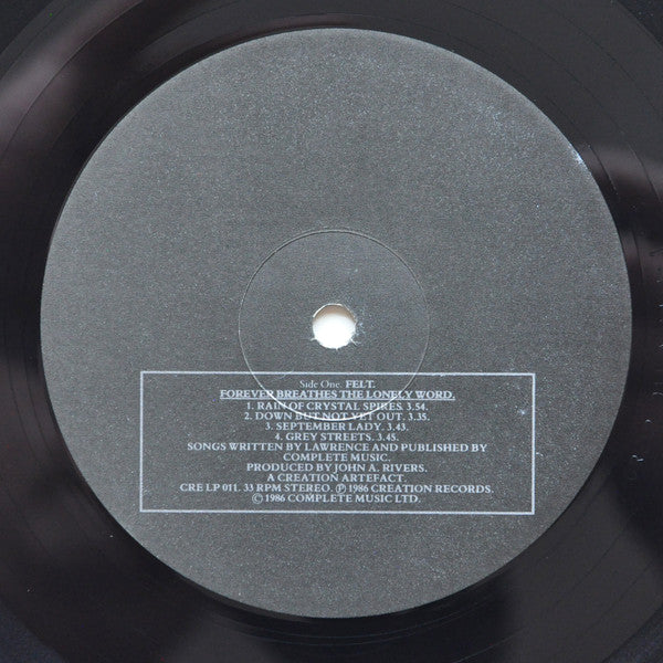 Felt - Forever Breathes The Lonely Word