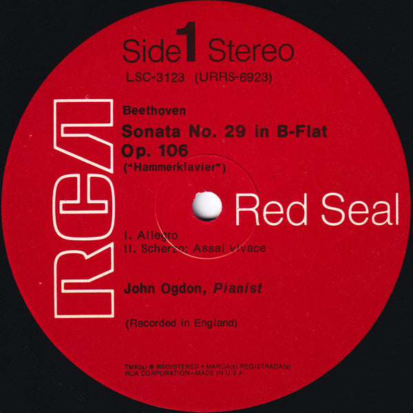 Ludwig van Beethoven / John Ogdon - Beethoven: "Hammerklavier" Sonata  - 1969