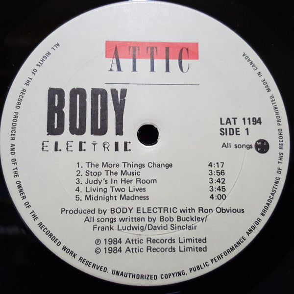 Body Electric - Body Electric - 1984