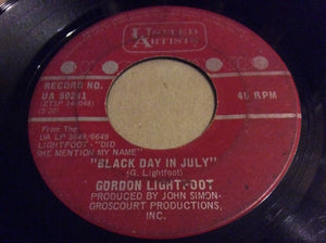 Gordon Lightfoot - Black Day In July Vinyl Record