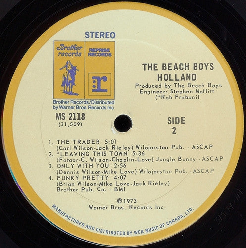 Beach Boys, The - Holland - 1973