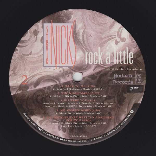 Stevie Nicks - Rock A Little - 1985