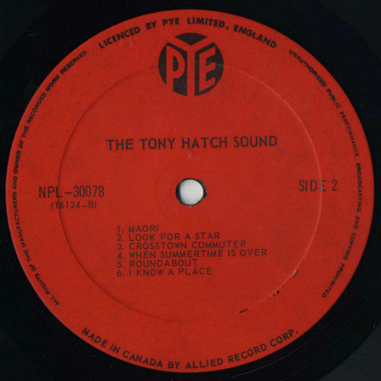 Tony Hatch Sound, The - The Tony Hatch Sound - 1965