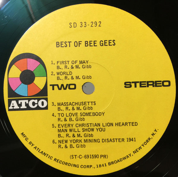 Bee Gees - Best Of Bee Gees Vinyl Record