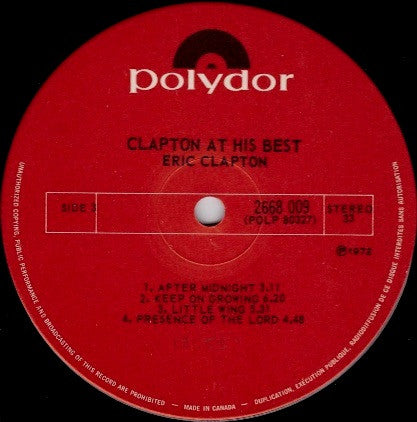 Eric Clapton - At His Best