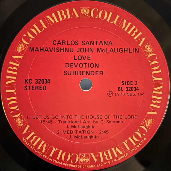 Carlos Santana, John McLaughlin - Love Devotion Surrender - 1973