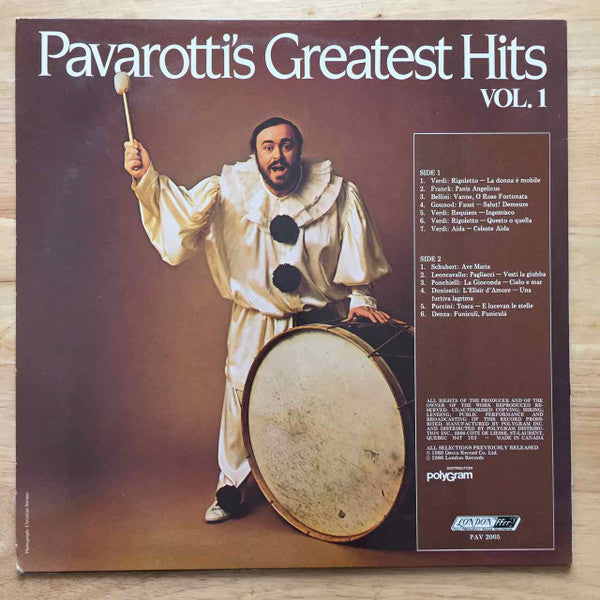 Luciano Pavarotti - Pavarotti's Greatest Hits (Volume One) - 1980