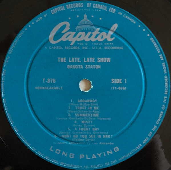 Dakota Staton - The Late, Late Show - 1957