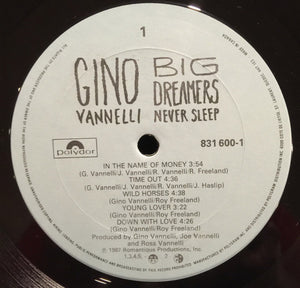 Gino Vannelli - Big Dreamers Never Sleep - 1987