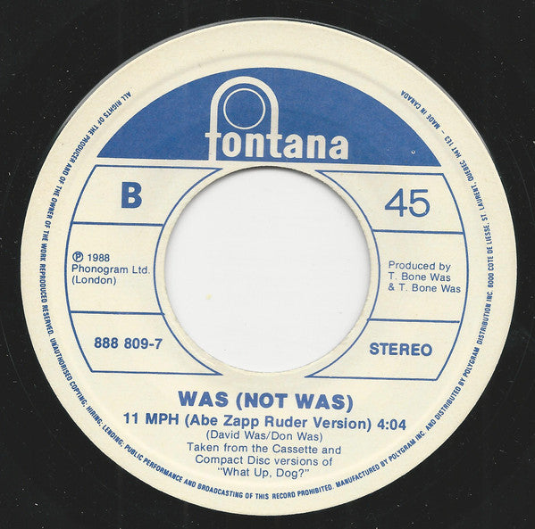 Was (Not Was) - Walk The Dinosaur - 1988